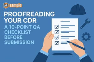 Proofreading your CDR - 10 checklists