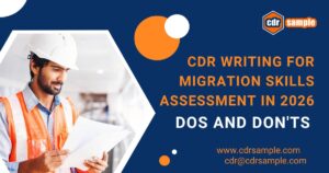 Engineer writing CDR Career Episodes for Engineers Australia migration skills assessment application