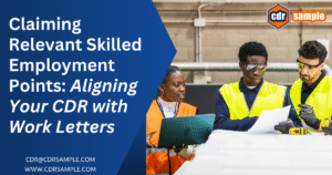 Example of a properly formatted work reference letter on company letterhead for Engineers Australia skills assessment.